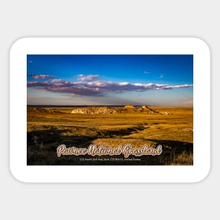 Sunset on the Pawnee Buttes at Pawnee National Grassland Colorado Sticker